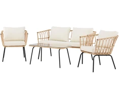 Venture Design Poilsio komplektas, rotangas, juodas