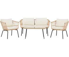 Venture Design Poilsio komplektas, rotangas, juodas
