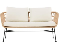 Venture Design Poilsio sofa Isola rotangas juoda smėlio spalvos