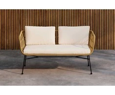 Venture Design Poilsio sofa Isola rotangas juoda smėlio spalvos