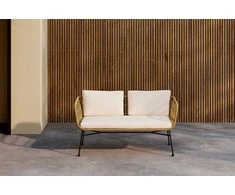 Venture Design Poilsio sofa Isola rotangas juoda smėlio spalvos