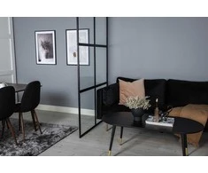 Venture Design Pramoninis sieninis, Leif, 120x210 cm, Juodas