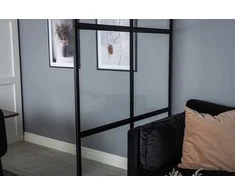Venture Design Pramoninis sieninis, Leif, 120x210 cm, Juodas