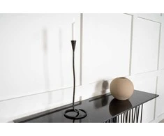 Venture Design Priešais stalas, akmuo, 74x130x37 cm, juodas