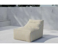 Venture Design Pufas 118x94x83 cm Geltona, audinys