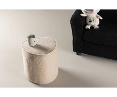 Venture Design Pufas, "Heart Kids", 30,5x30,5x32 cm, Bežinis