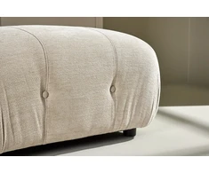 Venture Design Pufas Mika 94x67 cm smėlio spalvos