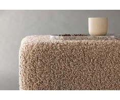 Venture Design Pufas, Newton, 45x38 cm, Sidabrinis/Bežis