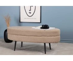 Venture Design Pufas, Otto, 100x40x41 cm, Bežis
