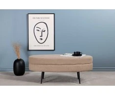 Venture Design Pufas, Otto, 100x40x41 cm, Bežis