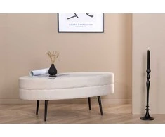 Venture Design Pufas, Otto, 100x40x41 cm, Balta