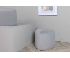 Venture Design Venture Home Peg Pufas, 46x46x41 cm, velvetas, pilkas Lumarko!