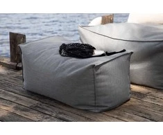 Sofa Venture Design Pufas, Redang, 75x40x33 cm, Tamsiai pilkas