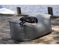 Sofa Venture Design Pufas, Redang, 75x40x33 cm, Tamsiai pilkas