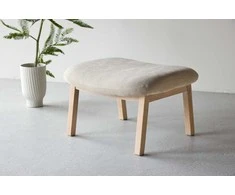 Venture Design Pufas Rile 60x42x70 cm Smėlio spalvos