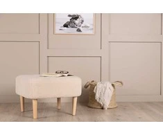 Venture Design Pufas, Salina, 59x59x40 cm, Balta