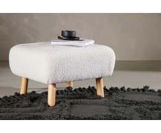 Venture Design Pufas, Salina, 60x60x28 cm, Balta