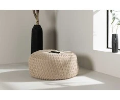Venture Design Pufas, Sam, ⌀60 cm, Bežis