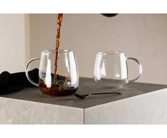 Venture Design Puodelis, Švytintis stiklas, 2 vnt., Skaidrus