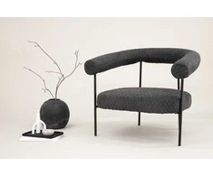 Sofa Venture Design Rankinė kėdė, Hökåsen x Josefin Lustig, 81x75.5x88 cm, Tamsiai pilka