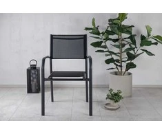 Venture Design Rankinė kėdė, Santorini 2 vnt., 55x56x90 cm, Juoda