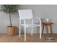 Venture Design Rankinė kėdė, Santorini, 2 vnt., 58x56x88 cm, Balta