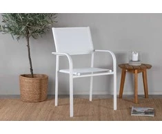 Venture Design Rankinė kėdė, Santorini, 2 vnt., 58x56x88 cm, Balta