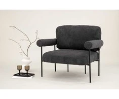 Sofa Venture Design Rankinė kėdė, Tillberga x Josefin Lustig, 87x83x95 cm, Tamsiai pilka