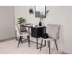 Venture Design Rašomasis stalas 95x45x50 cm Juodas Plienas