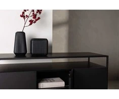 Venture Design Reljefinis stalas, Kingsport, 120x80 cm, Juodas