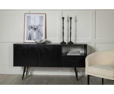 Venture Design Sandelės vienetas, auksinis, 160x80 cm, juodas