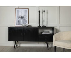 Venture Design Sandelės vienetas, auksinis, 160x80 cm, juodas