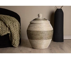 Venture Design Saugojimo krepšys, Chennai natūralios šiaudų medžiagos, ø33 cm, beždžiovyškai