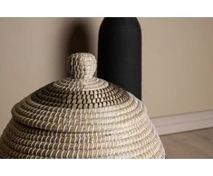 Venture Design Saugojimo krepšys, Chennai natūralios šiaudų medžiagos, ø33 cm, beždžiovyškai