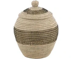 Venture Design Saugojimo krepšys, Chennai natūralios šiaudų medžiagos, ø33 cm, bėžinė