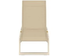 Venture Design Saulės gultas Mexico, 2 vnt., smėlio spalvos, tekstilenas, aliuminis, tikmedis