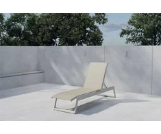 Venture Design Saulės gultas Mexico, 2 vnt., smėlio spalvos, tekstilenas, aliuminis, tikmedis