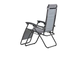 Venture Design Saulės gultas Vulcano 44x50x42,5 cm Pilkas plienas