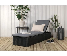 Venture Design Saulės ležiama, keturių vietų, 60,5x198 cm, juoda