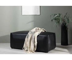Venture Design Sėdimoji Pufa, Palermo, 59x119 cm, Juoda