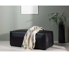 Venture Design Sėdimoji Pufa, Palermo, 59x119 cm, Juoda