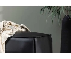 Venture Design Sėdimoji Pufa, Palermo, 59x119 cm, Juoda