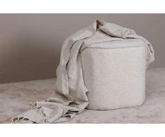 Venture Design Sėdimoji Pufa, Piff Pouf, 41x44 cm, Balta