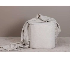 Venture Design Sėdimoji Pufa, Piff Pouf, 41x44 cm, Balta