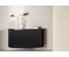 Venture Design Sieninis spintelė, Loca, 45x120 cm, Juoda
