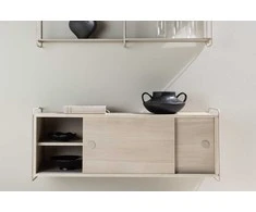 Venture Design Sieninis spintelė, Paryžius, 121x35x48 cm, Balta