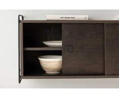 Venture Design Sieninis spintelis, Paryžius, 121x35x48 cm, Tamsiai rudas