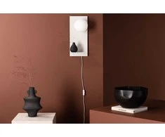 Venture Design Sieninis šviestuvas, Troyes, 45x20x17 cm, Pilka