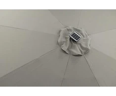 Venture Design Skėtis su LED apšvietimu, Sabal, 270 cm, Pilka