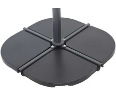 Venture Design Skėtis "Umbrella Stone", Leeds, 4x47x47 cm, Juoda